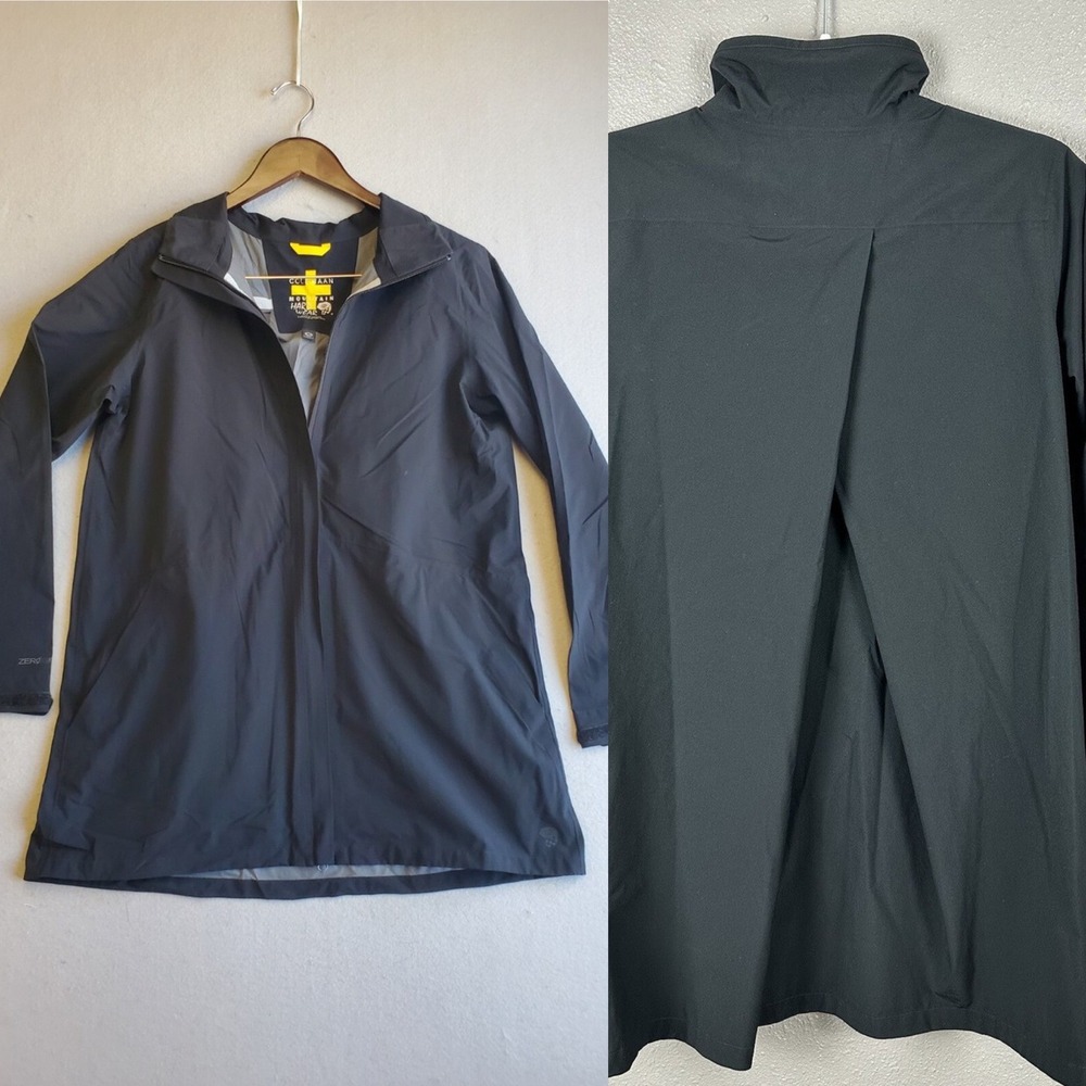 Cole Haan x Mountain Hardwear Black Full Zip‎ Rain Jacket Windbreaker - M